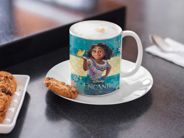 Kírsam Taza Blanca Personalizada Encanto Mirabel galletas