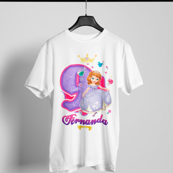 Kírsam Playera Blanca Personalizada Cumpleaños Sofia