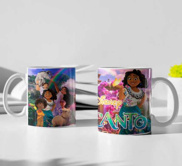 Kírsam Taza Blanca Personalizada Encanto Personajes