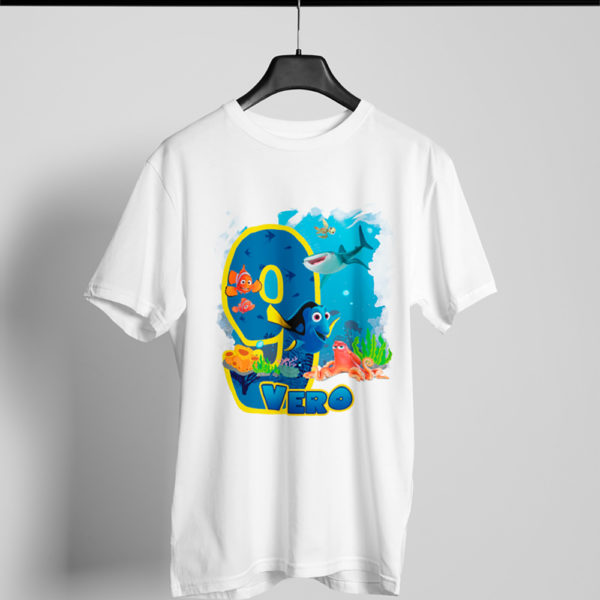 Kírsam Playera Blanca Personalizada Cumpleaños Dory