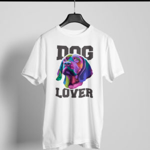 Playera blanca Dog Lover 1