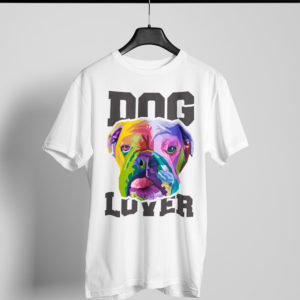 Playera blanca Dog Lover 2