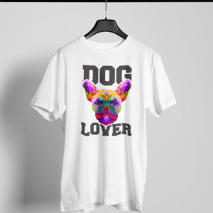 Playera blanca Dog Lover 4