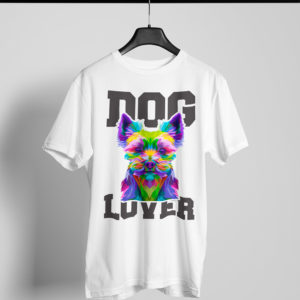 Playera blanca Dog Lover 5