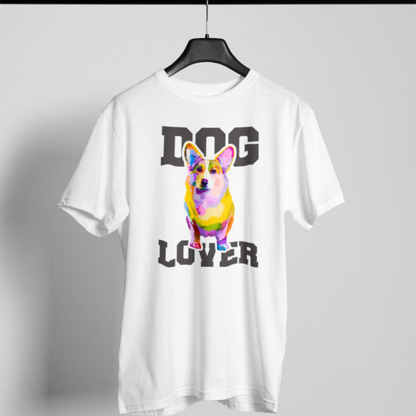 Playera blanca Dog Lover 7