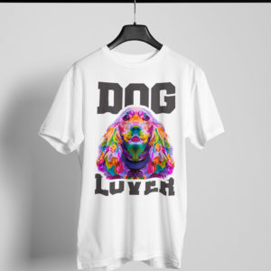 Playera blanca Dog Lover 8