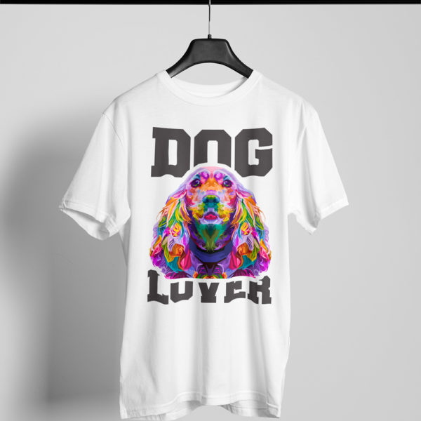 Playera blanca Dog Lover 8